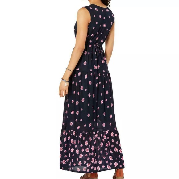 Style & Co Maxi Dress Floral Sleeveless Empire - Picture 2 of 11
